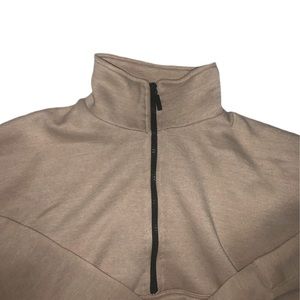 quarter zip cropped sweatshirt